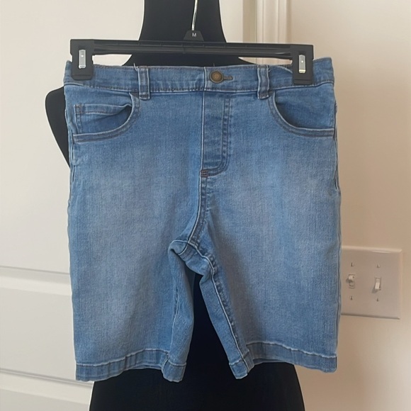 365 Kids Girls Denim Pull On Shorts Size 10 - Picture 1 of 5